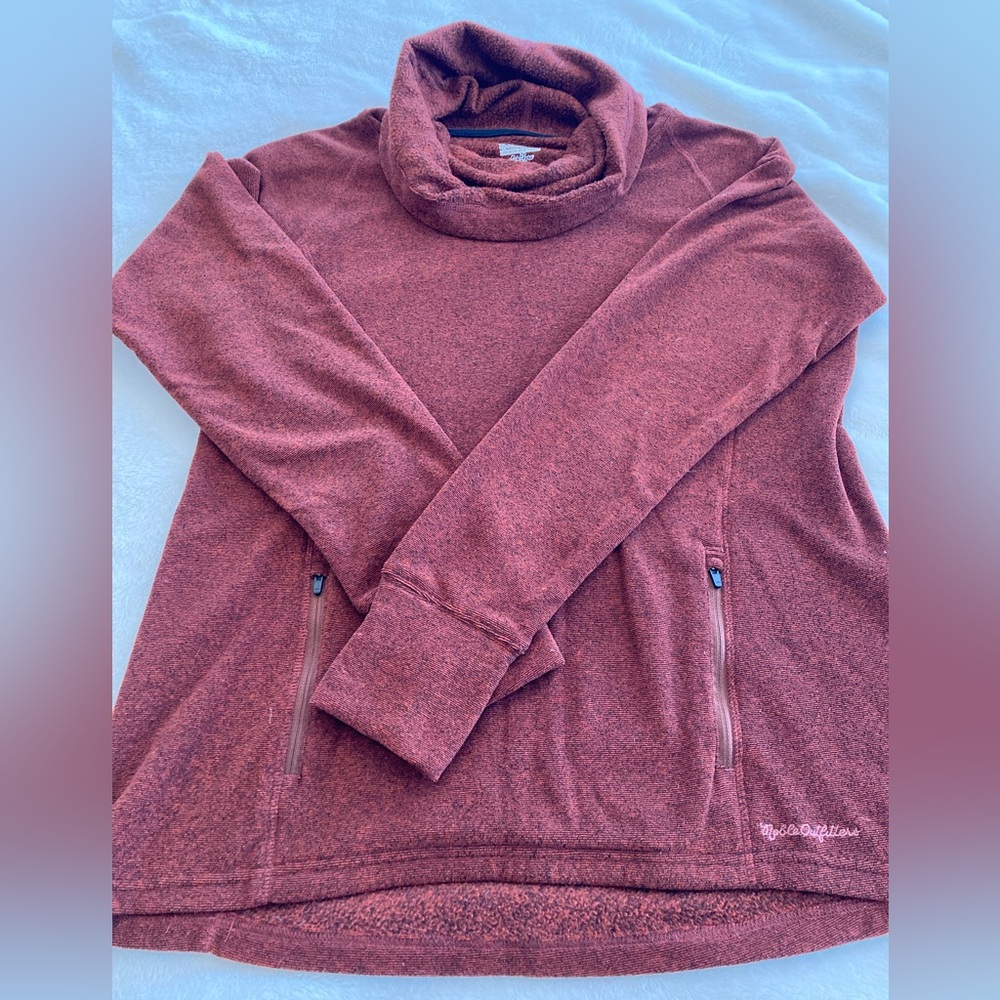 Fleece Cowl Neck Pullover